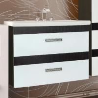 Тумба под раковину Style Line Сакура 80 Люкс Plus, белая, венге