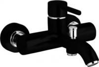 Смеситель для ванны Webert Elio EL850102564, черный матовый, хром