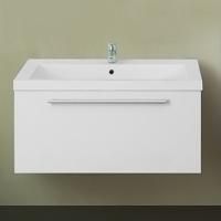 Тумба под раковину 1MarKa Соната 75П с 1 ящиком, белый глянец