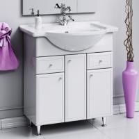 Тумба с раковиной Aqwella Барселона Люкс 85