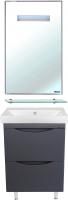 Мебель для ванной Bellezza Санриса 60 напольная, серебро