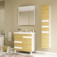 Мебель для ванной Marka One Mix 70Н ПП с 3 ящиками, коко боло