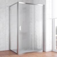 Душевой уголок Vegas Glass ZP+ZPV 130*70 08 02 профиль глянцевый хром, стекло шиншилла
