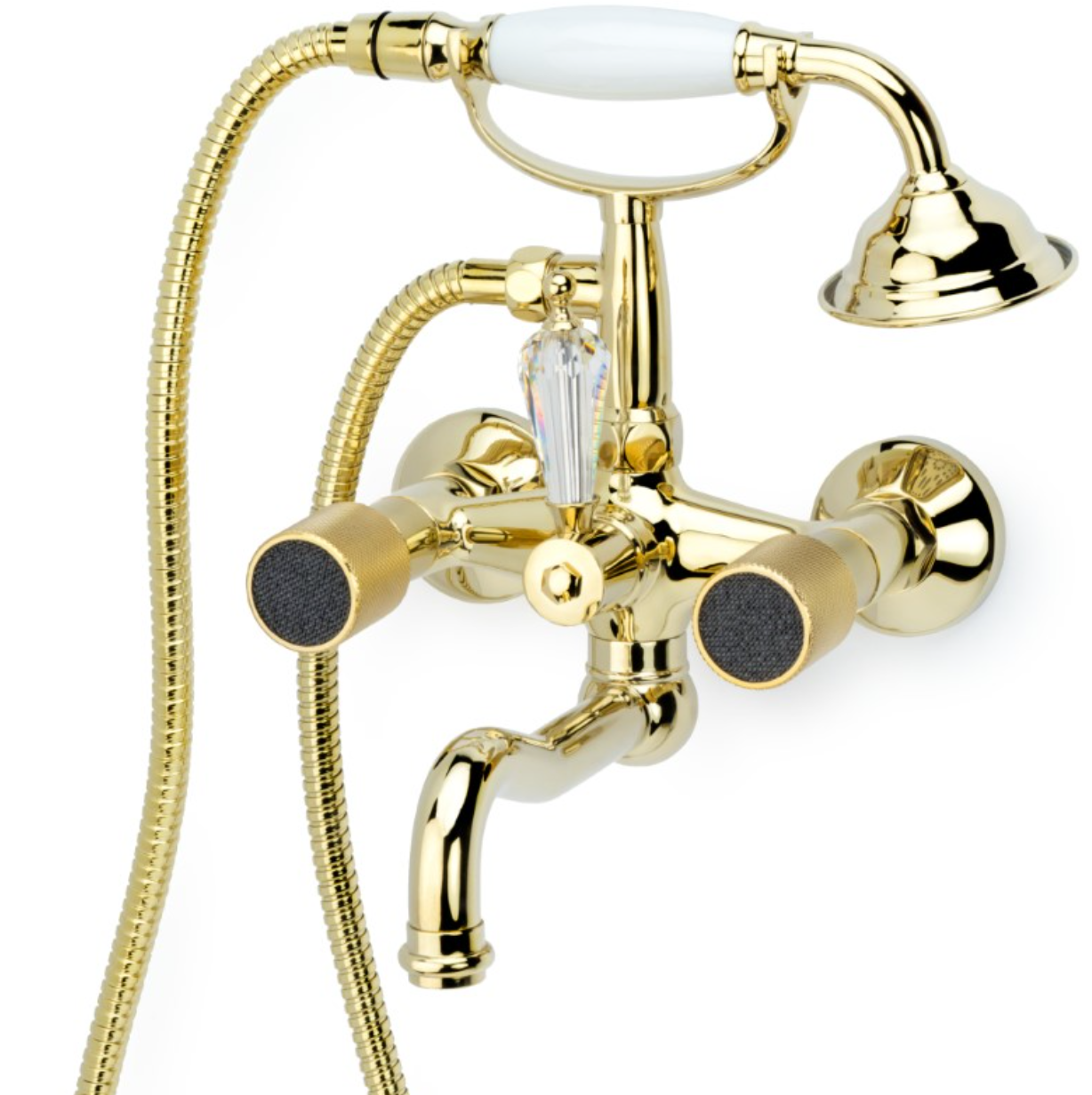 Смеситель для ванны Boheme Royal Cristal 293 Black