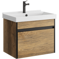 Тумба с раковиной Aqwella Urban 60 подвесная, дуб балтийский