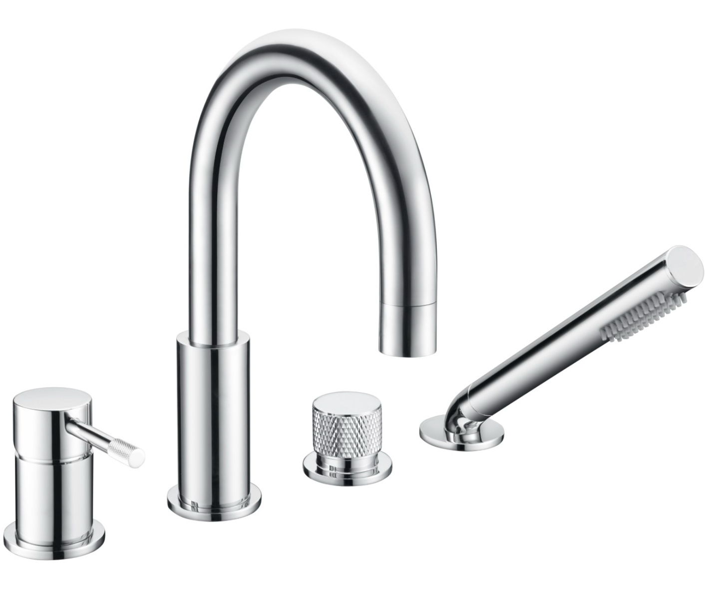 Смеситель на борт ванны Boheme Uno 460-CR