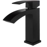 Смеситель для раковины Hansberge H1077BL, черный