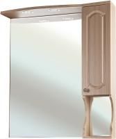 Зеркало-шкаф Bellezza Камелия 85 R светлый лен