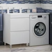 Тумба с раковиной Corozo Альтаир 120 под стиральную машину