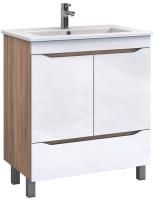 Тумба с раковиной Vigo Grani 60 напольная, 2 дверцы, 1 ящик, дуб сонома