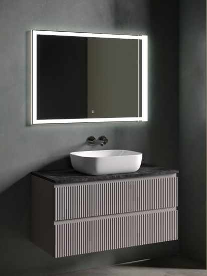Тумба с раковиной Sancos Snob R 100 Doha Soft SNR100SM, подвесная