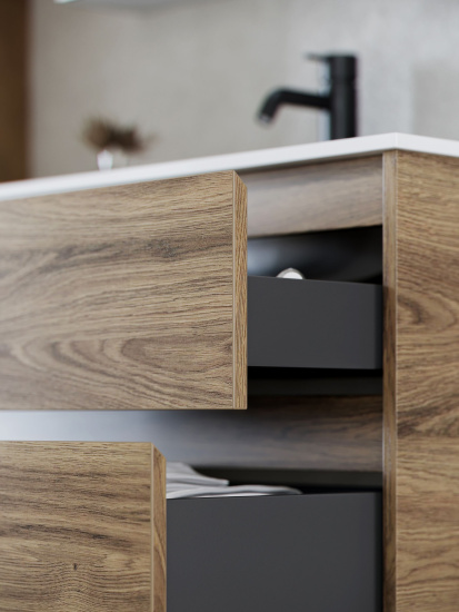 Мебель для ванной Sancos Libra 90 дуб чарльстон