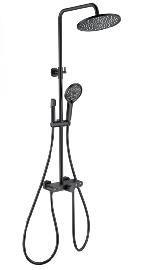 Душевая стойка Wonzon & Woghand Muse Selesta WW-B4113-MB с термостатом