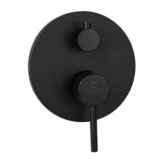 Душевая система Filarete Roun FL1028BL, черный
