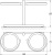 Стакан Ellux Domino DOM 003-C02 двойной Стакан Ellux Domino DOM 003-C02 двойной
