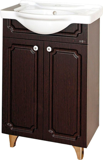 Мебель для ванной Misty Александра 55 прямая, венге