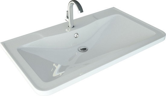 Тумба с раковиной Style Line Атлантика 100 Люкс Plus, напольная, старое дерево