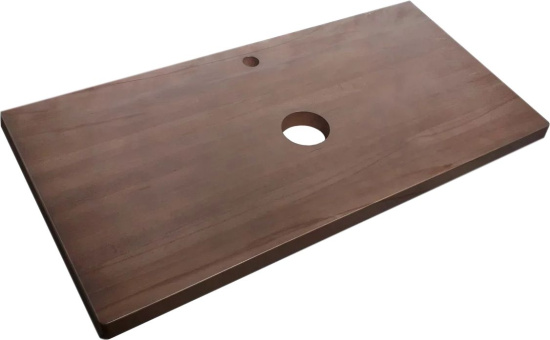 Тумба с раковиной Jorno Wood 100, серая, темная столешница