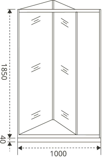 Душевая дверь в нишу Good Door Infinity SD-100-C-CH
