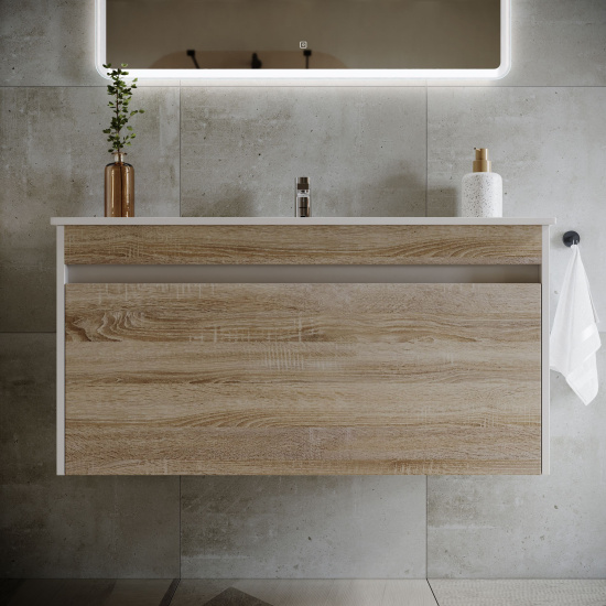 Мебель для ванной Sancos Smart 100 дуб бардолино