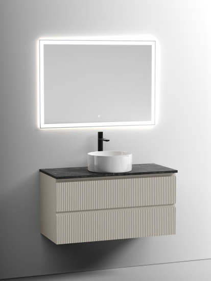 Тумба с раковиной Sancos Snob T 100 Beige Soft SNT100CE, подвесная
