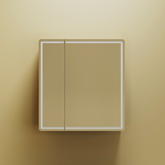 Зеркало-шкаф Sancos Mirror 70 дуб чарльстон, с LED подсветкой и розеткой