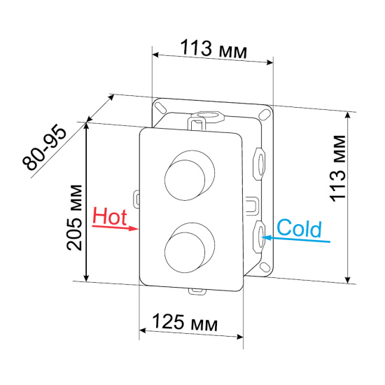 Душевая система RGW Shower Panels SP-6143-01