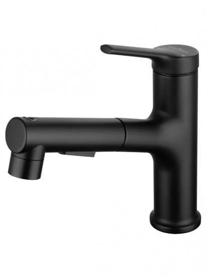 Смеситель для раковины Wonzon & Woghand WW-A40862-MB с выдвижным изливом