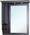 Зеркало-шкаф Bellezza Рим 100 L черное патина серебро Зеркало-шкаф Bellezza Рим 100 L черное патина серебро