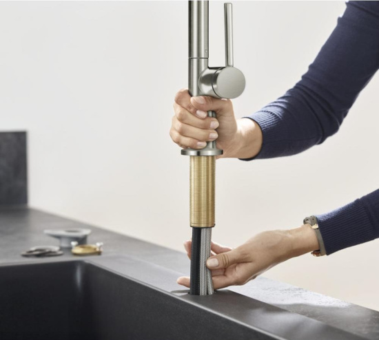 Смеситель для кухни Hansgrohe Talis M54 72804800 сталь