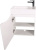 Тумба с раковиной Art&Max Liberty L, 50, подвесная, Bianco Lucido