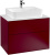 Тумба с раковиной Villeroy & Boch Finion 80 peony matt lacquer, glass white matt, с настенным освещением