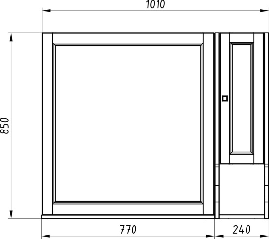 Мебель для ванной ASB-Woodline Гранда 105 зеленая