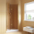 Душевая дверь в нишу Vegas Glass GPS LUX 80 09 05 R профиль золото глянцевое, стекло бронза