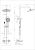 Душевая стойка Wonzon & Woghand Muse Selesta WW-B4113-BG с термостатом