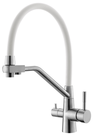 Смеситель для кухни Esko Kitchen K25 W R-излив, с подключением к фильтру