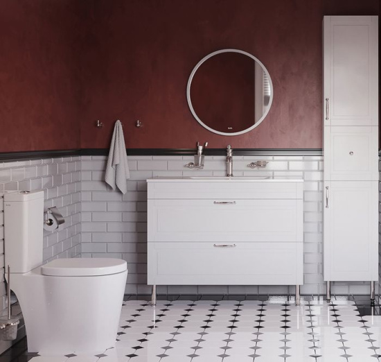 Мебель для ванной Iddis Oxford 100, напольная, белая