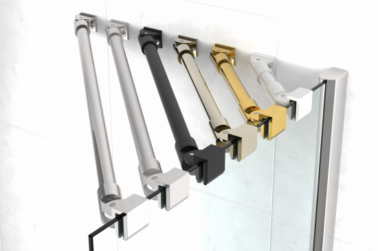 Душевой уголок Vegas Glass AFS-F LUX 120*100 07 crystalvision L профиль матовый хром, стекло crystalvision