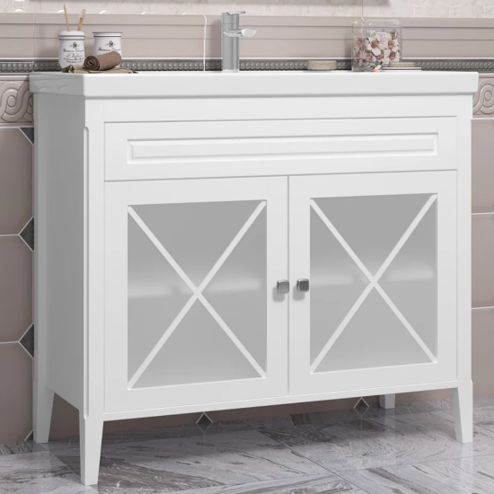 Зеркало Opadiris Палермо 100 белое матовое