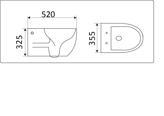 Подвесной унитаз CeramaLux CL2196-18