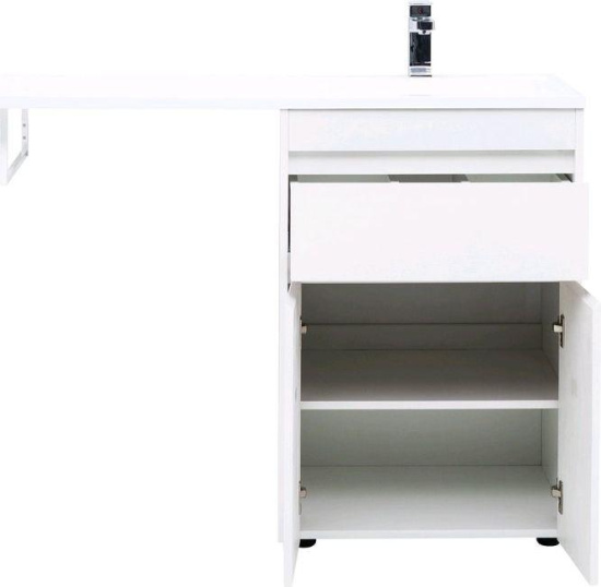 Тумба с раковиной Aquanet Токио 120 R белая напольная, 1 ящик, 2 дверцы