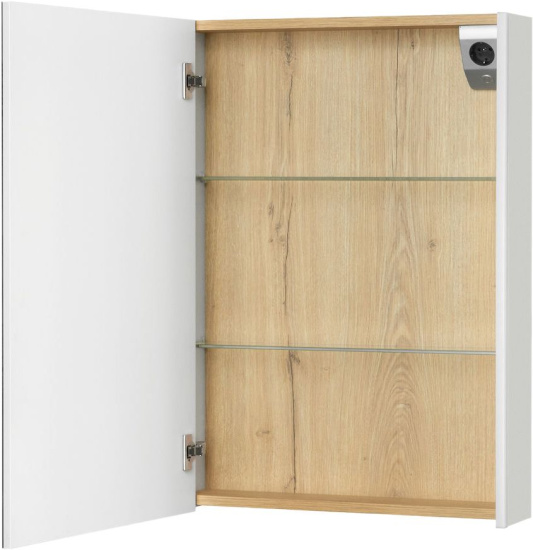 Зеркало-шкаф Roca UP 60 L, белое, с подсветкой