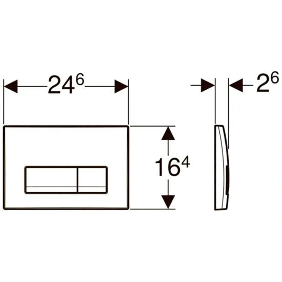Инсталляция Geberit Duofix Delta 458.103.21.1 с кнопкой смыва Delta 51 + унитаз подвесной SantiLine SL-5005MRB