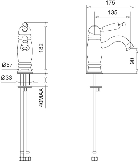 Смеситель для раковины Migliore Oxford 19173 золото