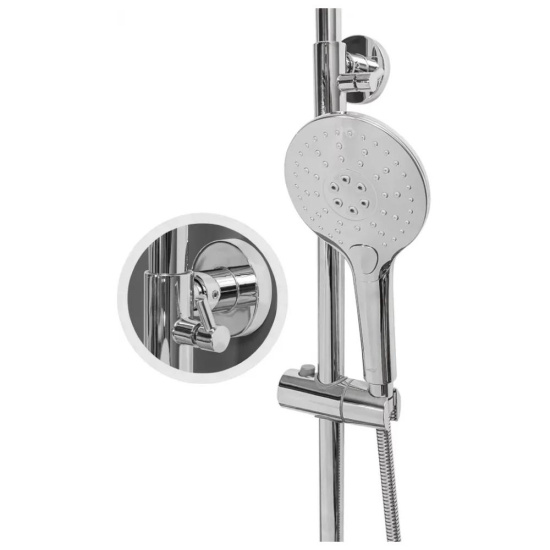 Душевая стойка Hansberge H5044C, хром