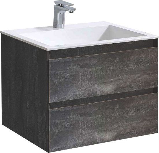 Мебель для ванной Vincea Luka 60 2 ящика, камень