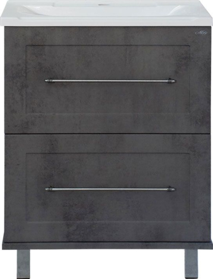Мебель для ванной Misty Марта 70 темный бетон