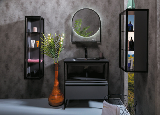 Полка Armadi Art Loft антрацит 75