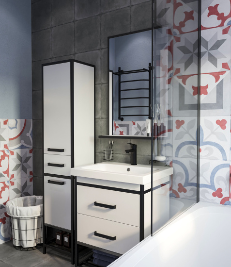 Тумба с раковиной Sanflor Норд 60 с раковиной Colour 60