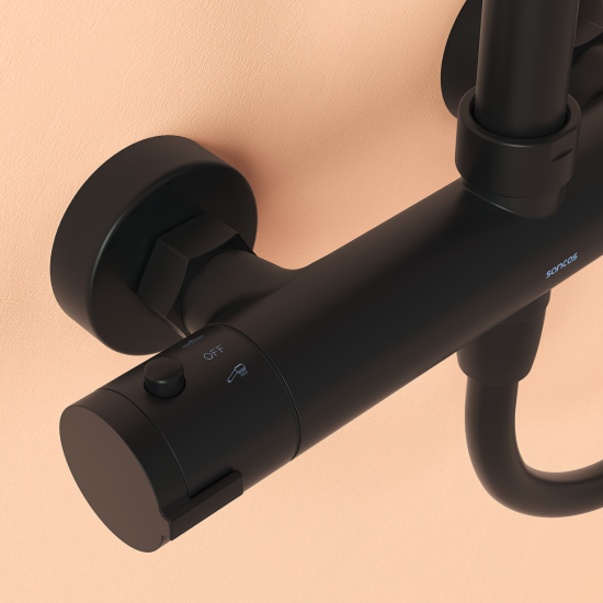 Душевая стойка Sancos Kanedo SC7100MB термостат